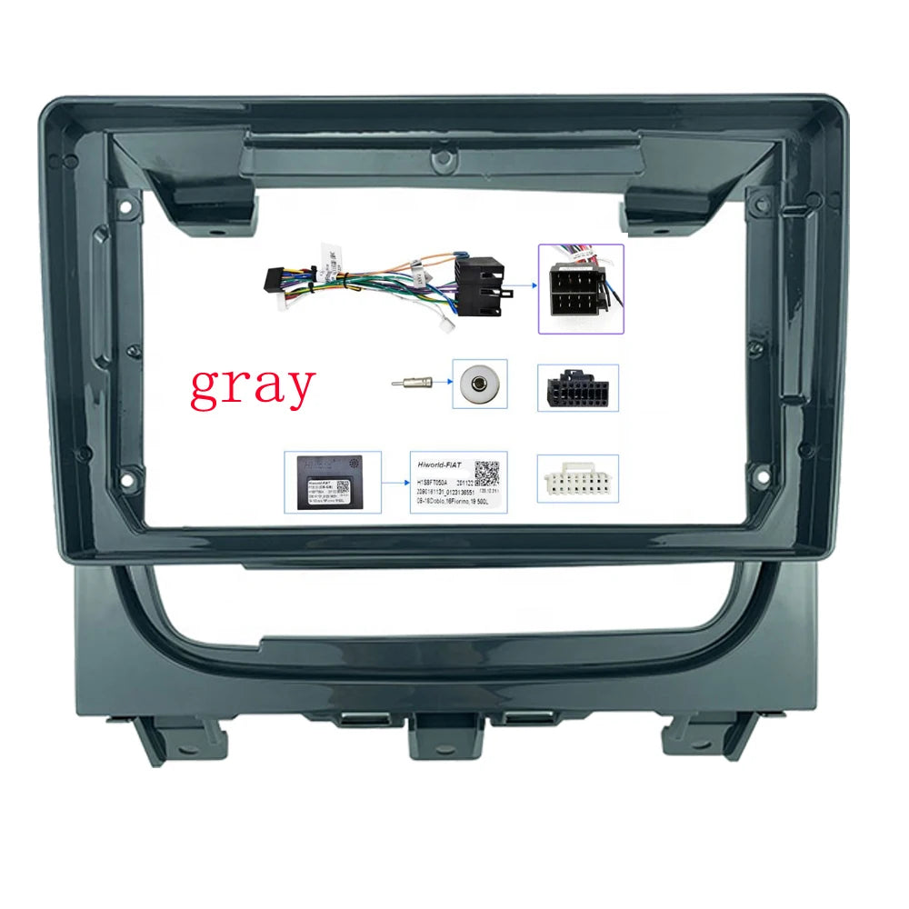 9 inch 2Din universal  Android car Radio For Fiat Strada Idea 2012-2016 car panel Car stereo dvd Multimedia Frame sayaragear