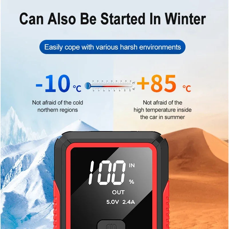 Power Bank 2000A/600A 12V Car Battery Jump Starter Portable Charger Petrol Diesel Auto Starting Device Booster Emergency Starter sayaragear