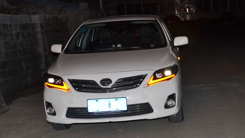 VLAND Led Daytime Running Light For Toyota Corolla 2011 2012 2013 Auto DRL Headlight Front Cover Fog Lamp Car Accessorie sayaragear