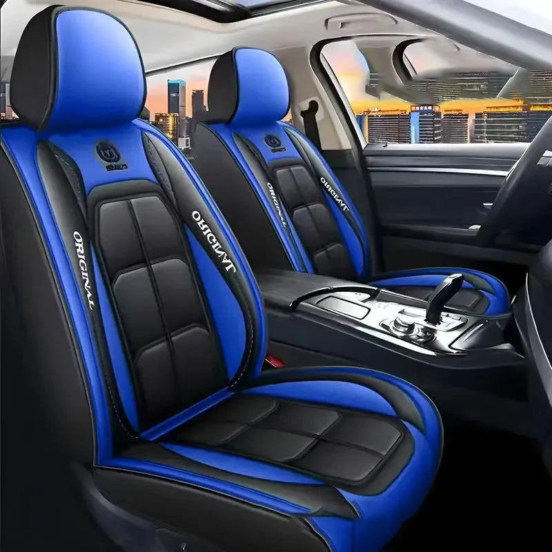Car seat cushion Four Seasons universal new seat cover Leather seat cover Ice silk seat cushion Fully wrapped seat cushion sayaragear
