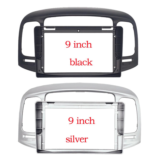 2 Din 7/9 Inch Car Radio PC ABS Plastic Fascia Panel Frame and Cable for Hyundai Accent 2008-2012 Dash Mount Kit sayaragear