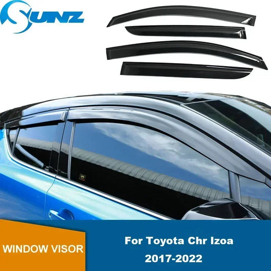 Window Visor For Toyota Chr Izoa 2017 2018 2019 2020 2021 2022 2023 Weathershield Sun Rain Deflector Guard  Car Window Deflector sayaragear