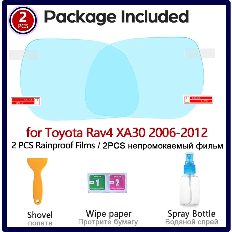 for Toyota Rav4 Vanguard XA30 2006~2012 RAV 4 30 Full Cover Anti Fog Film Rearview Mirror Rainproof Anti-Fog Films Accessories sayaragear