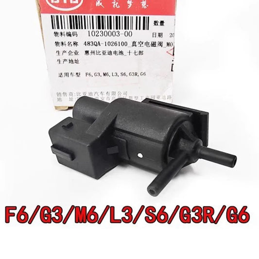 Vacuum Solenoid Valve for BYD F6 G3 M6 L3 S6 G3R G6 with 483QA Engine Air Inlet Control Exhaust Valve Accessories 483QA-1026100 - sayaragear