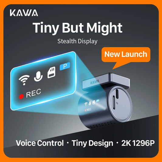 2K KAWA MINI 3 Pro Cameras for Car DVR Tiny Dash Cam 24 Parking Auto Video Recorder WiFi APP Voice Control Car dashcam sayaragear