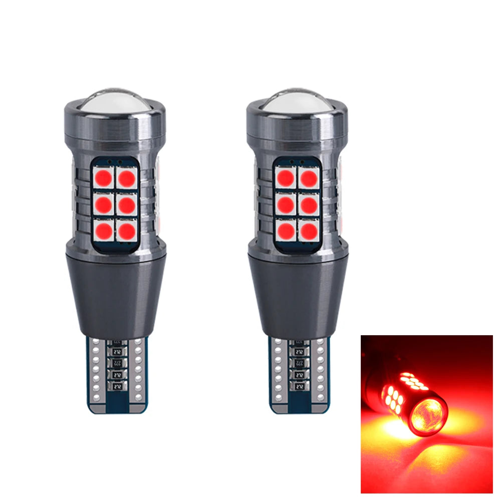 2pcs Super Bright W16W T15 921 LED Bulbs Canbus Car Light High Power 3030SMD No Error For Tail Signal Lamp Backup Reserve Lights sayaragear