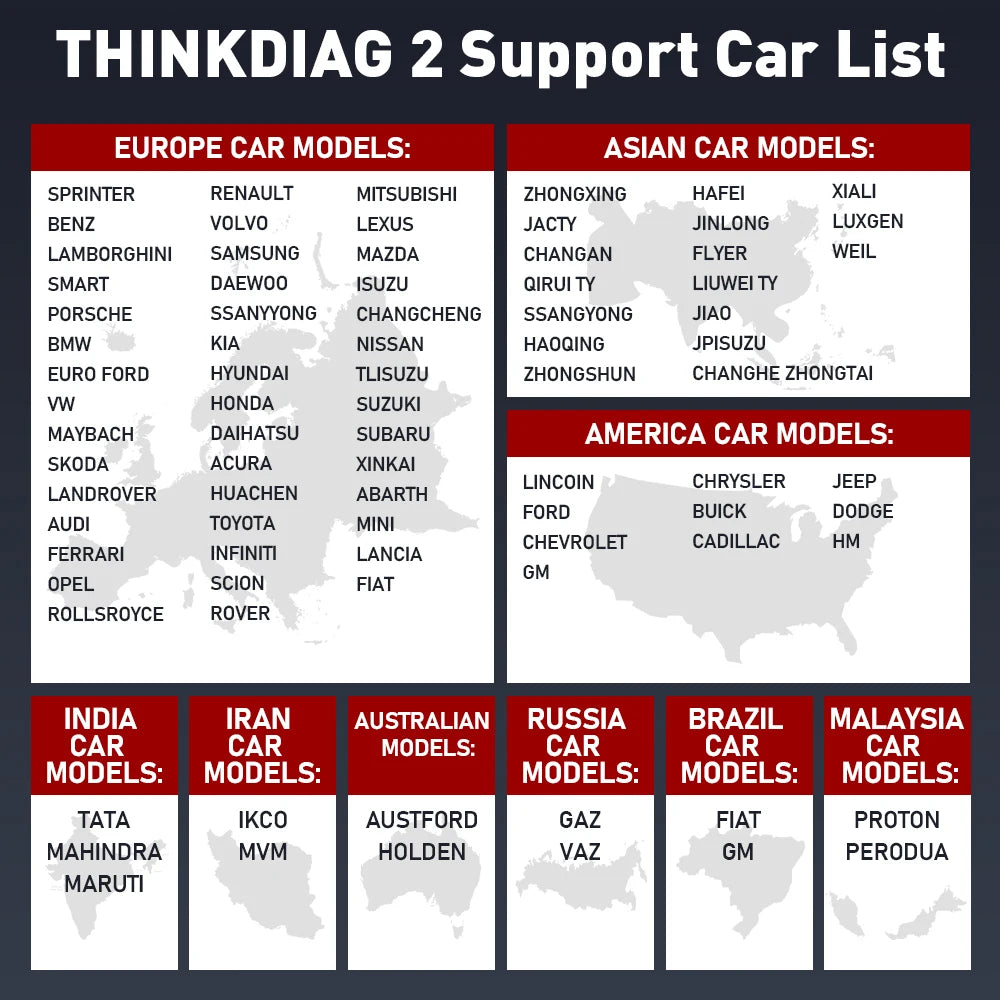 THINKCAR THINKDIAG 2 /KINGBOLEN Ediag Plus CAN FD All Systems 15 Reset Services ECU Coding OBD2 Scanner Car Diagnostic Tool sayaragear