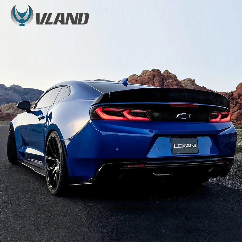 VLAND Taillight Assembly FIT FOR CHEVROLET CAMARO 2016-2018 LED TAIL LAMP LED Running Light  LED Brake Light sayaragear
