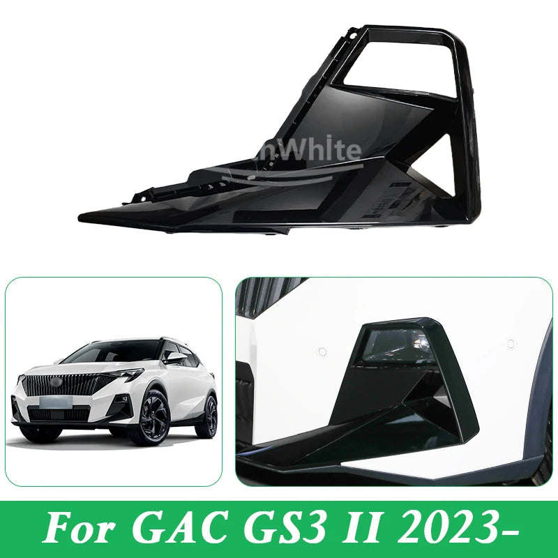 Front Bumper Fog Lamp Frame For GAC GS3 II 2023- Fog Lamp Frame Bright Trim Fog Lamp Frame Cover sayaragear