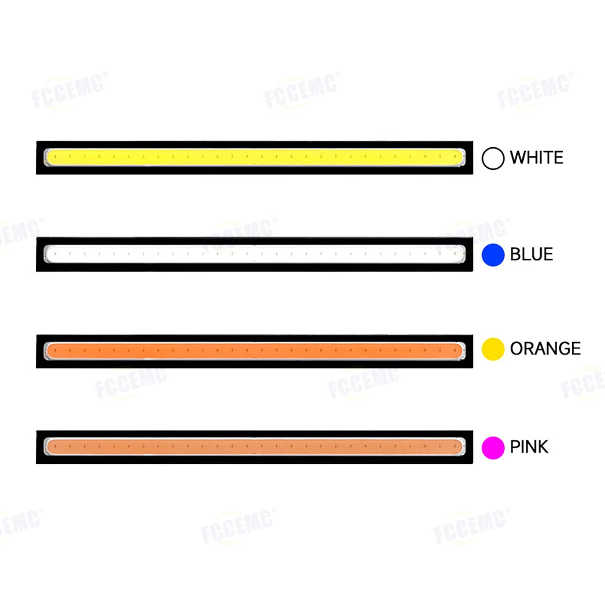 2pcs Ultra Thin Bright LED Car COB Daytime Running Lights Waterproof Night Lighting Decorative Ambient Lamp Bar 12V Universal sayaragear