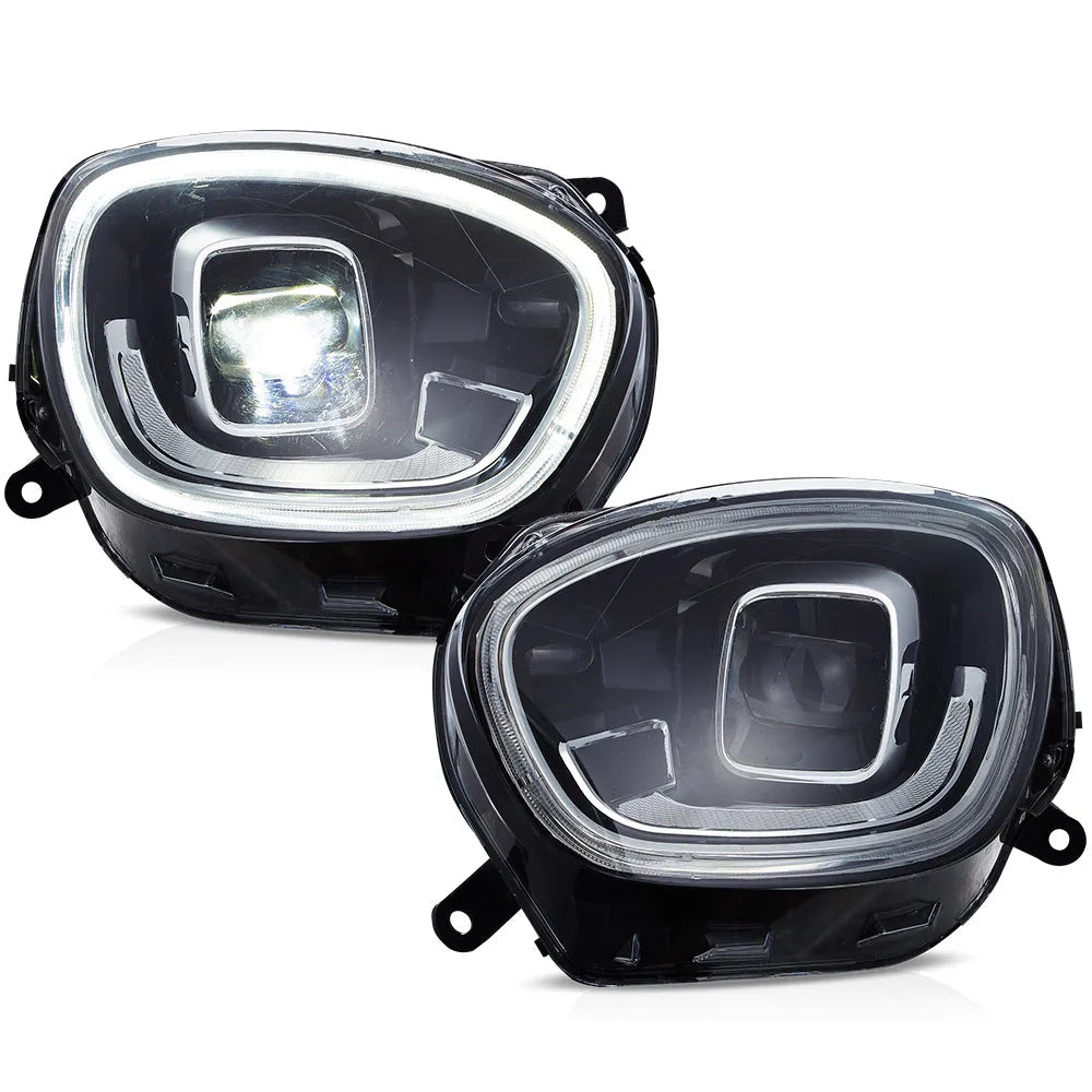 Vland 17-20 Countryman F60 Full LED Dual Beam Projector Headlights with DRL High Low Beam Front Headlamp Assembly sayaragear