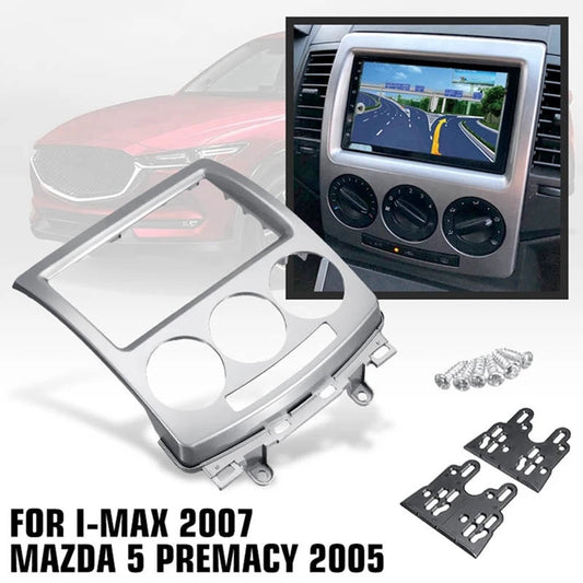 DVD Stereo Panel For Ford I-Max 2007+ MAZDA 5 Premacy 2005+ 2 Din Audio Radio Fascia CD Trim Kit Frame Plate Replacement Parts sayaragear