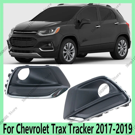 For Chevrolet Trax Tracker 2017 2018 2019 Automobile Accessories Front Bumper Fog Light Frame Signal Light Protection Cover sayaragear