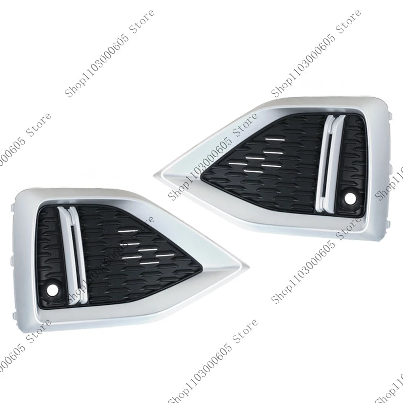 For Audi Q2 Q2L 2022 Automobile Accessories Front Bumper Fog Light Frame Grille Protection Cover 81D853681F 81D853053ATB2 sayaragear