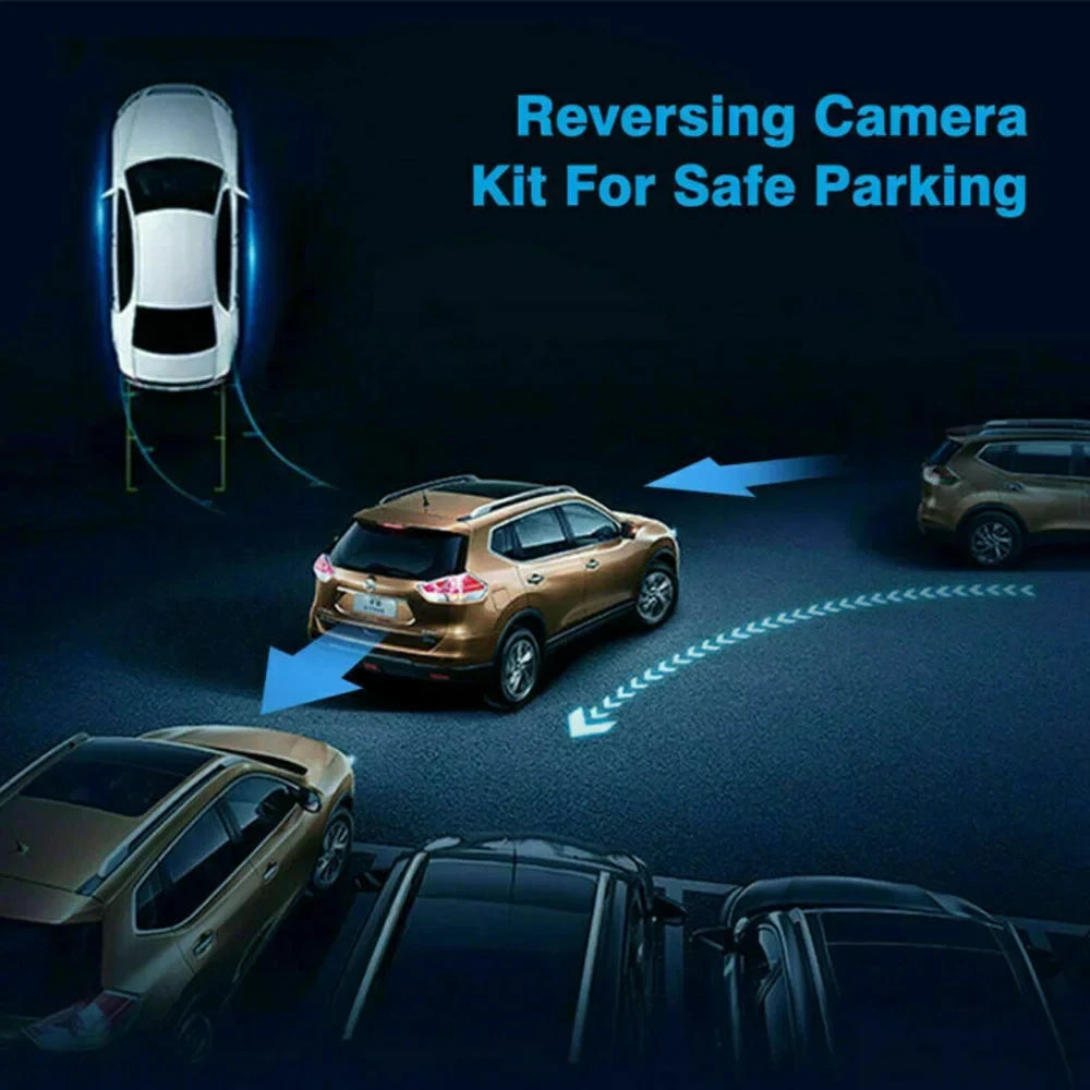 4/8/12LED European License Plate Rearview Camera Frame Reverse Backup Camera Night Vision for Truck Car SUV, Camper Pickup sayaragear