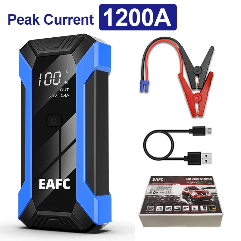 2000A Portable MultiFunction Emergency Booster Car Emergency Mobile Power Battery Charger 12V Car Jump Starter with LED Light sayaragear