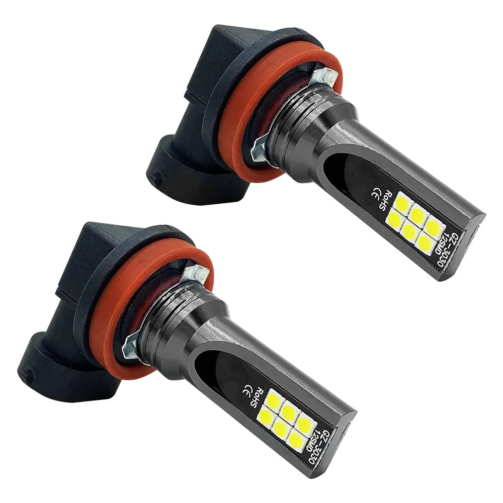 2Pcs H8 H11 LED Bulb H16 JP 9005 HB3 9006 HB4 Led Lamp Super Bright Car Fog Lights Day Driving Running Light 12V 24V 6000K White sayaragear