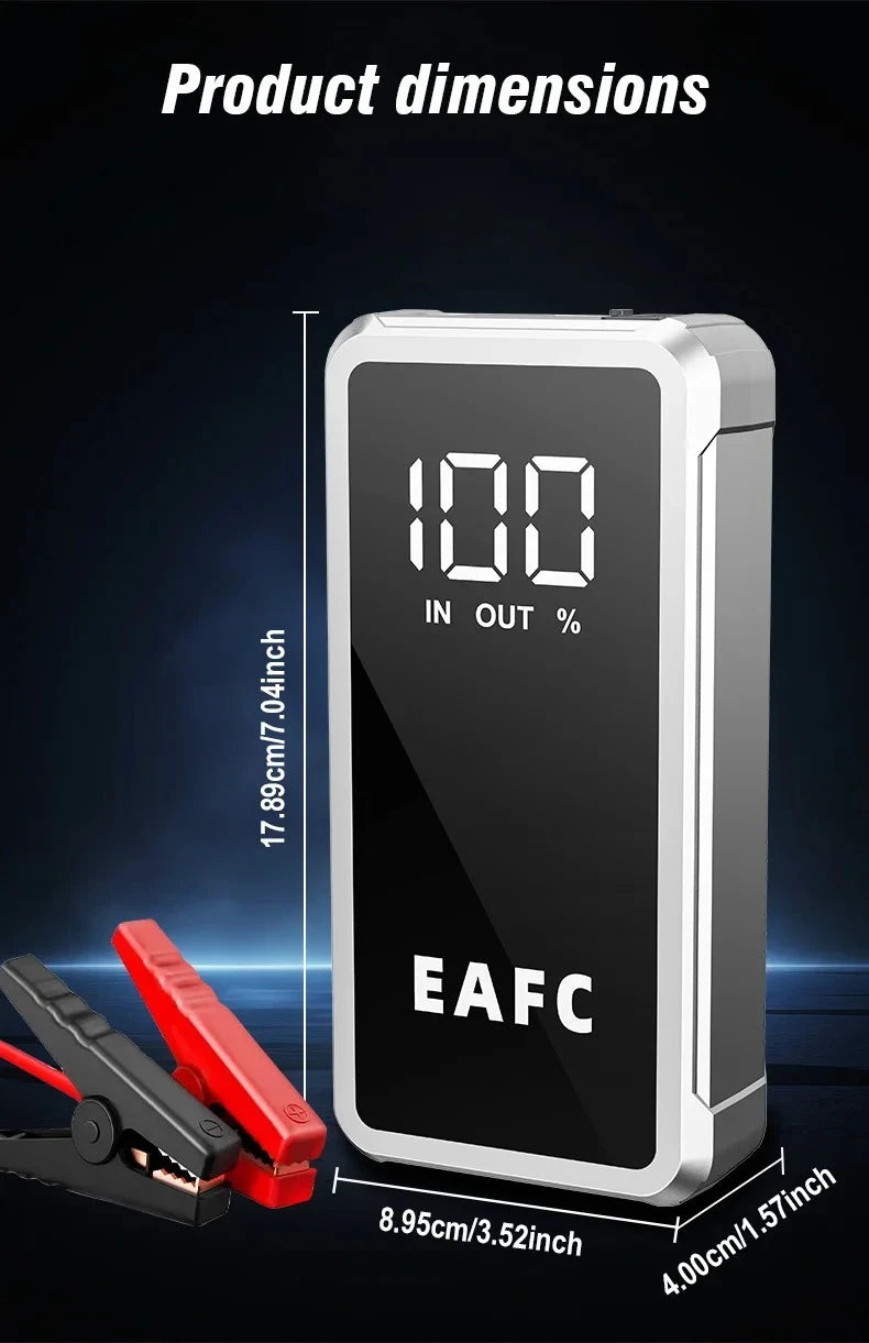 4000A/2000A/600A Portable Car Jump Starter PowerBank Booster Charger 12V Starting Device Petrol Diesel Car Booster JumpStarter sayaragear