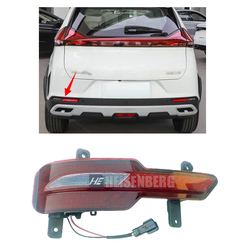 Rear Bumper Light Lamp For Chery Tiggo 2 Pro Tiggo 3X 2023-2024 Rear Fog Light Fog Lamp Rear Reflector Reversing Light sayaragear