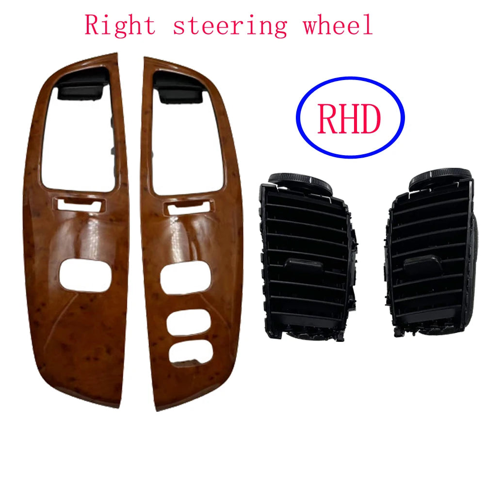 1 Pair Car Air Vent Outlet Dashboard Air fresh Window Panel for Toyota Land Cruiser 100 LC100 FJ100 Ujz100 2003-2007 LHD RHD sayaragear