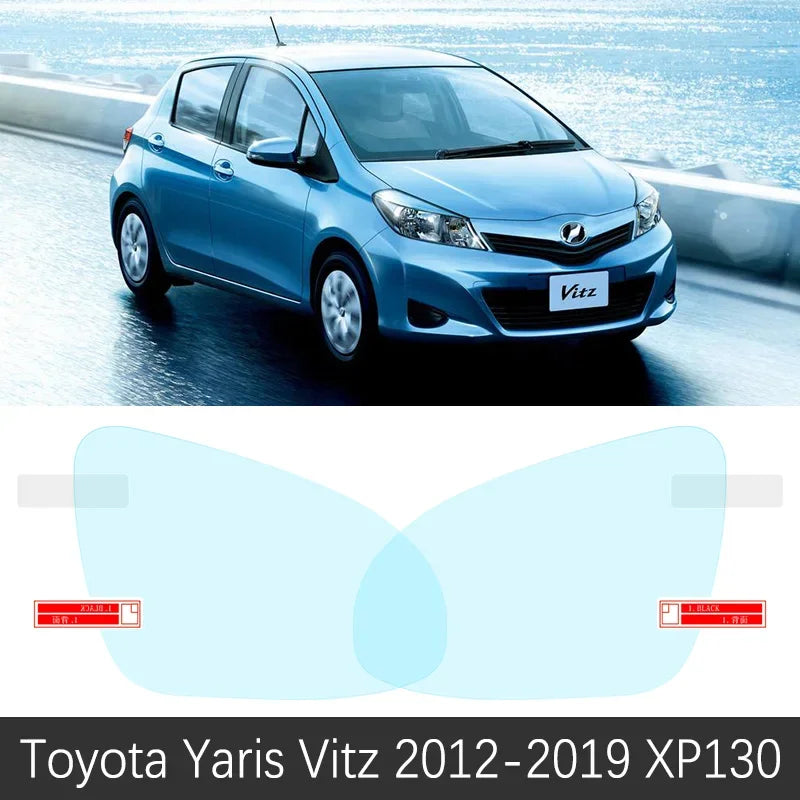 Full Cover Anti Fog Rainproof Film Rearview for Toyota Yaris Vitz 2000~2019 XP10 XP90 XP130 10 90 130 Car Stickers Accessories sayaragear