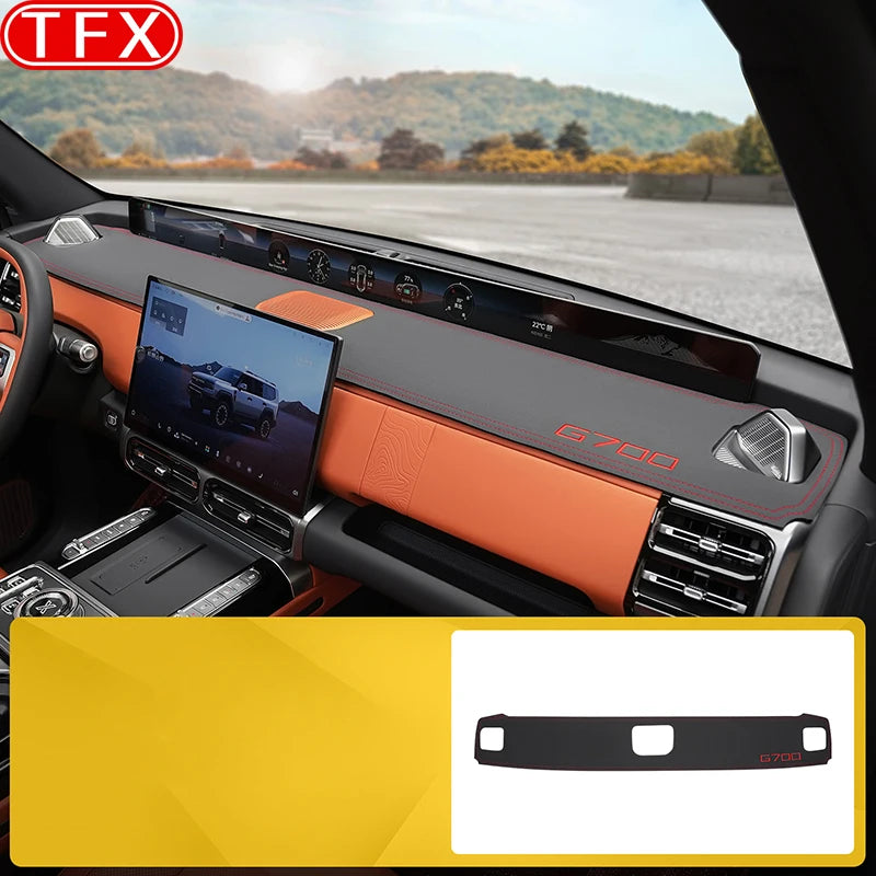 For Jetour G700 2025 2026 Car Styling Dash Mat Dashmat Leather Dashboard Cover Sun Shade Dash Board Cover Carpet Accessories sayaragear