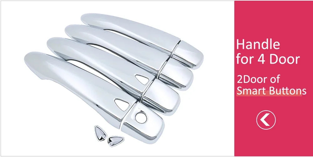 Luxury chrome door handle cover trim protection cover for Renault Koleos Samsung QM6 MK2 2017~2020  Car accessory sticker 2018 sayaragear