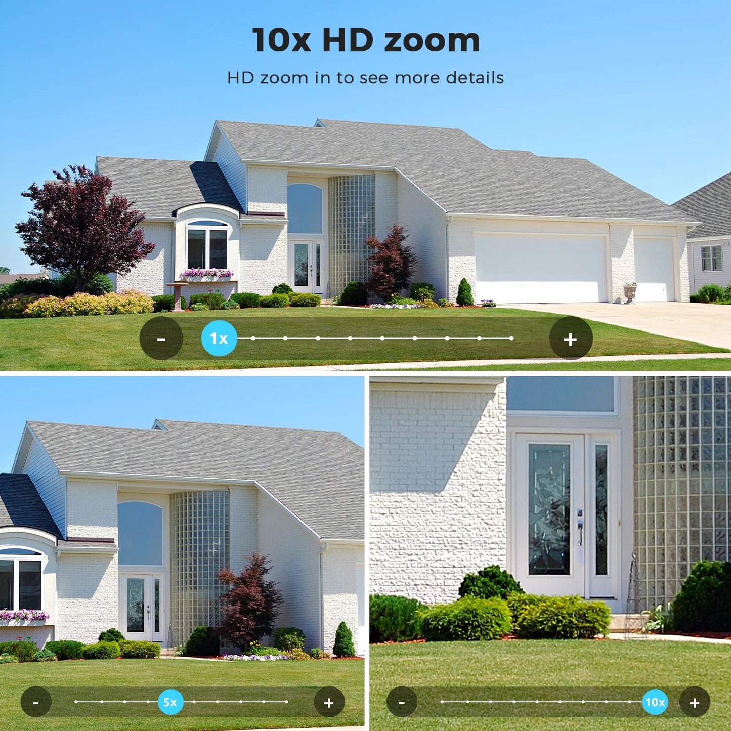 20MP Outdoors Wifi Camera 10K HD Three Lens Security 5G PTZ IP Camera 10X Digital Zoom Lens Human AI Auto Detect Tracking Camera sayaragear