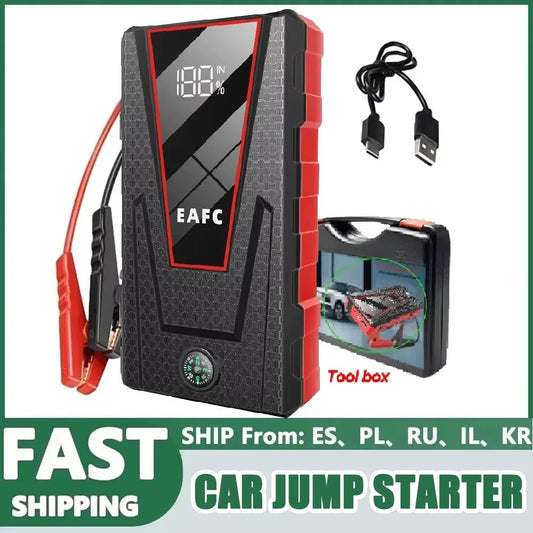 New 2000A-600A Portable Car Jump Starter Power Bank Car Booster Charger 12V Starting Device Petrol Diesel Car Emergency Booster sayaragear