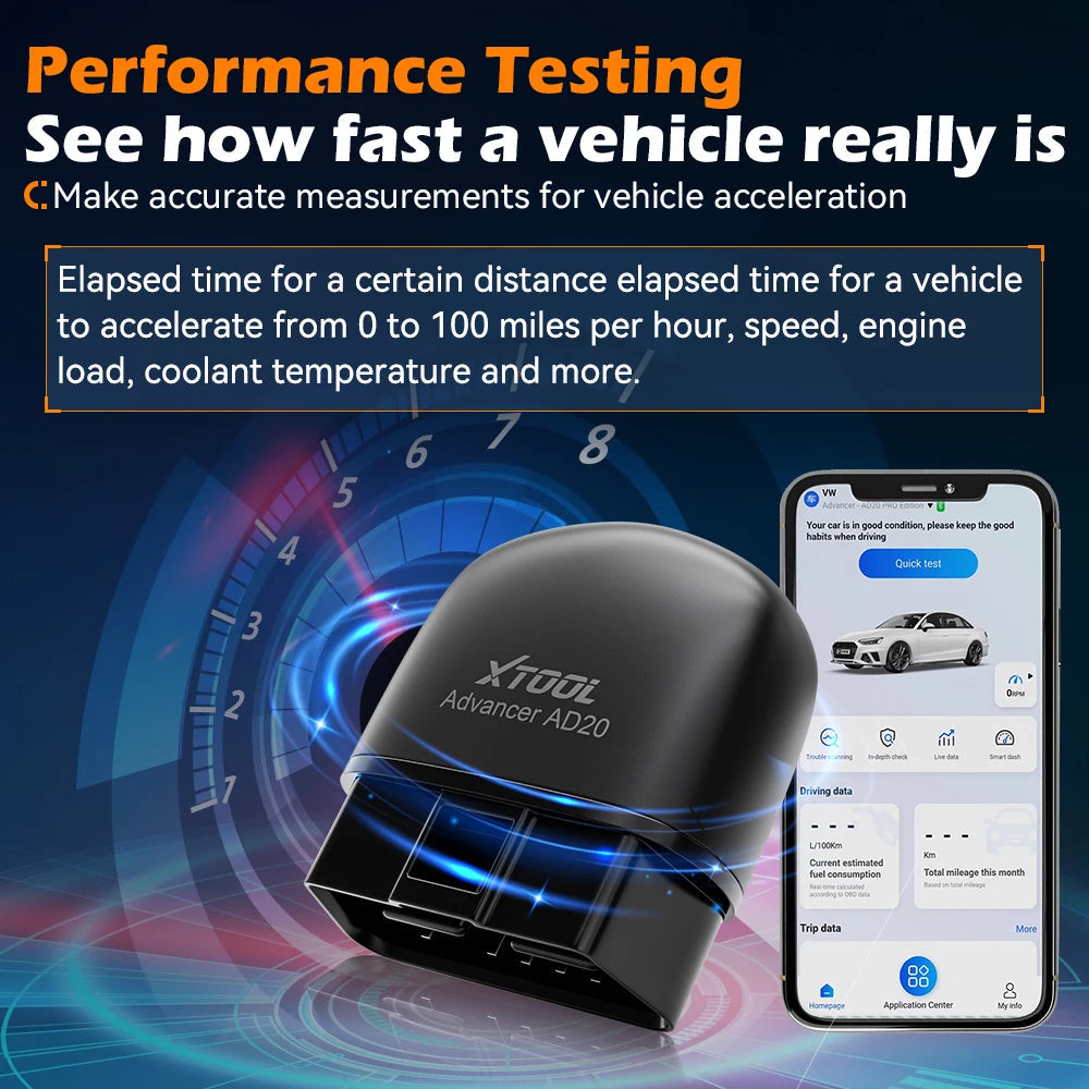 XTOOL Advancer AD20 Mini Bluetooth 5.0 OBD2 Scanner Full obd2 Functions Car Diagnostic Scan Tool Read/Clear fault code Universal sayaragear