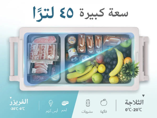 EUHOMY Portable Car Refrigerator, 35/45/55L Capacity, APP Control -20℃ to 20℃ Temp, Car Cooler Freezer For Outdoor Camping sayaragear