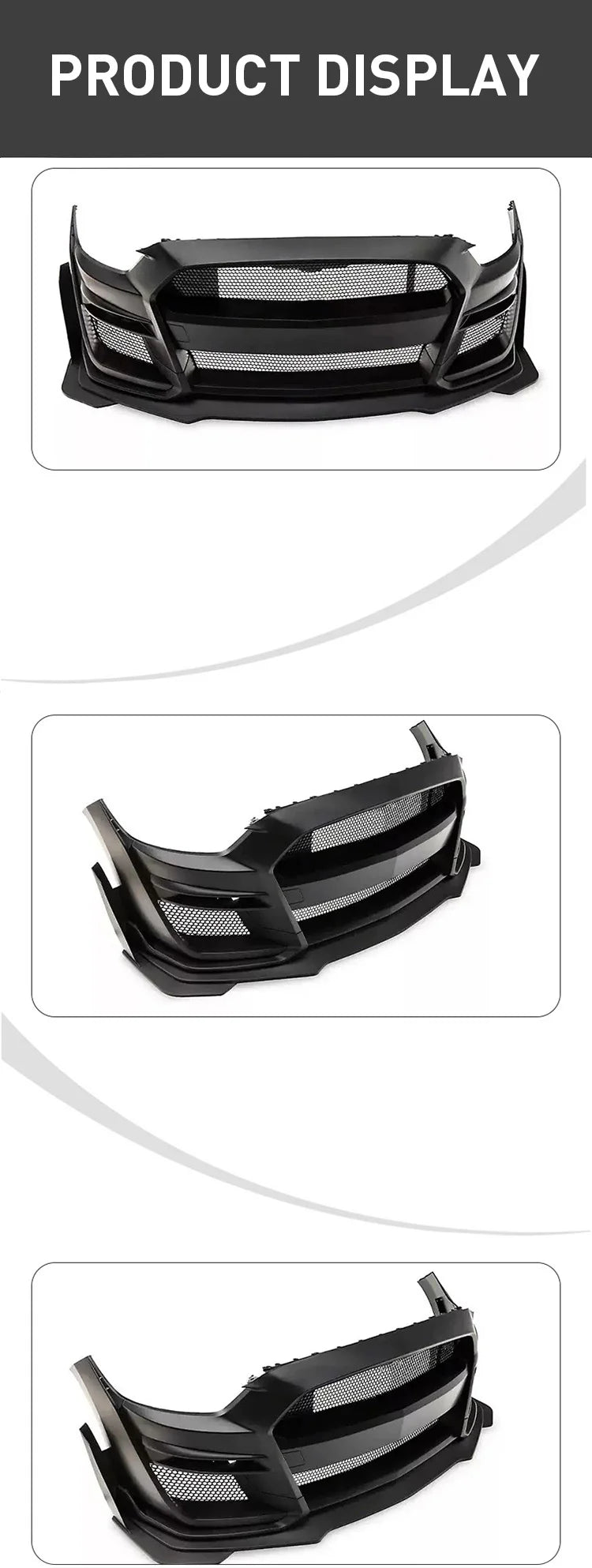 Upgrade STYLE PP Front Bumper Body Kit for Ford Mustang 2018-2021 Bodykitcustom sayaragear