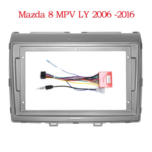 9 Inch For Mazda 8 MPV LY 2006 -2016 Car Radio Android MP5 Player Casing Frame 2Din Head Unit Fascia Stereo Dash Cover Panel sayaragear