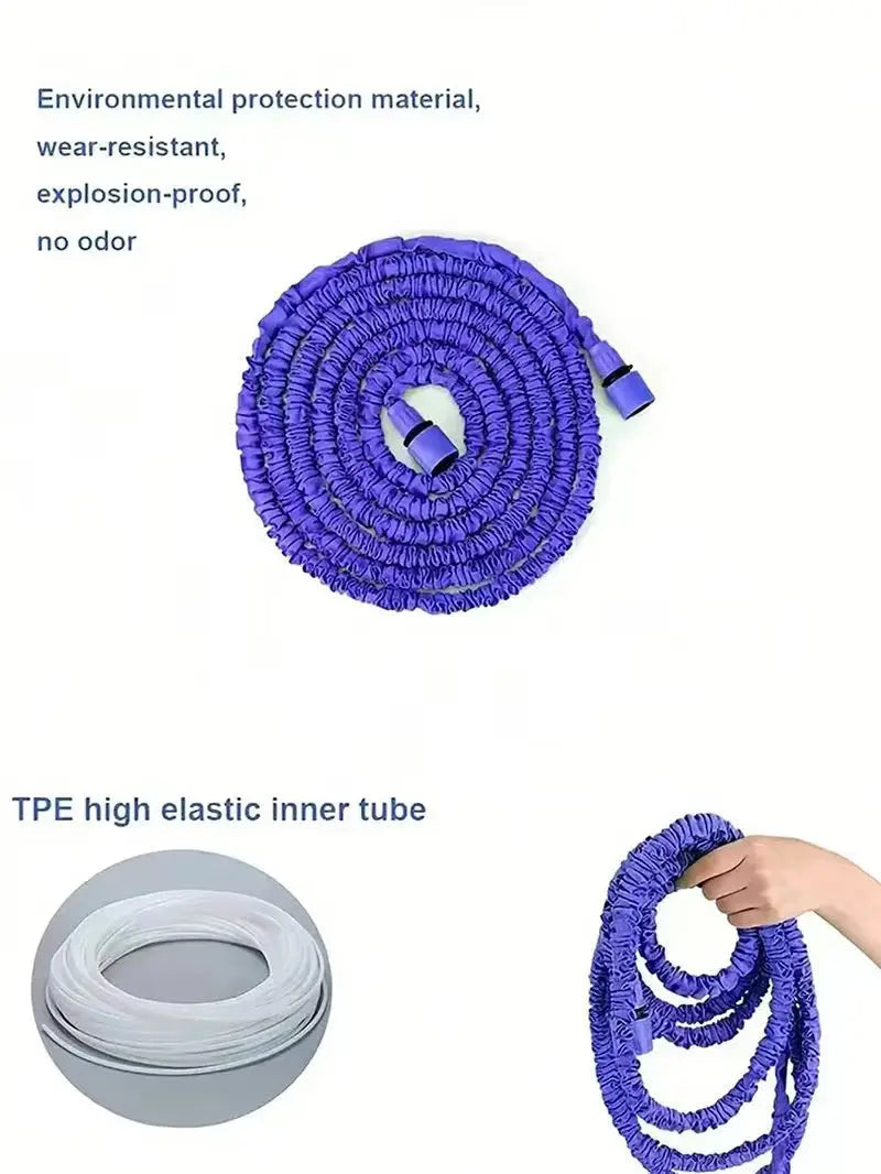 25FT-200FT Expandable Magic Hose Lightweight Design Durable Materials 7 Water Spraying Functions Gun Home Garden Watering Tools sayaragear