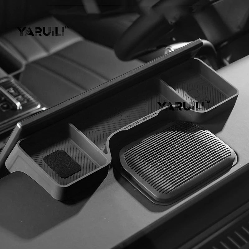 For Jetour G700 2025 2026 Car Screen Rear Silicone Storage Box Storage Sundries Box Interior Stowing Accessories sayaragear