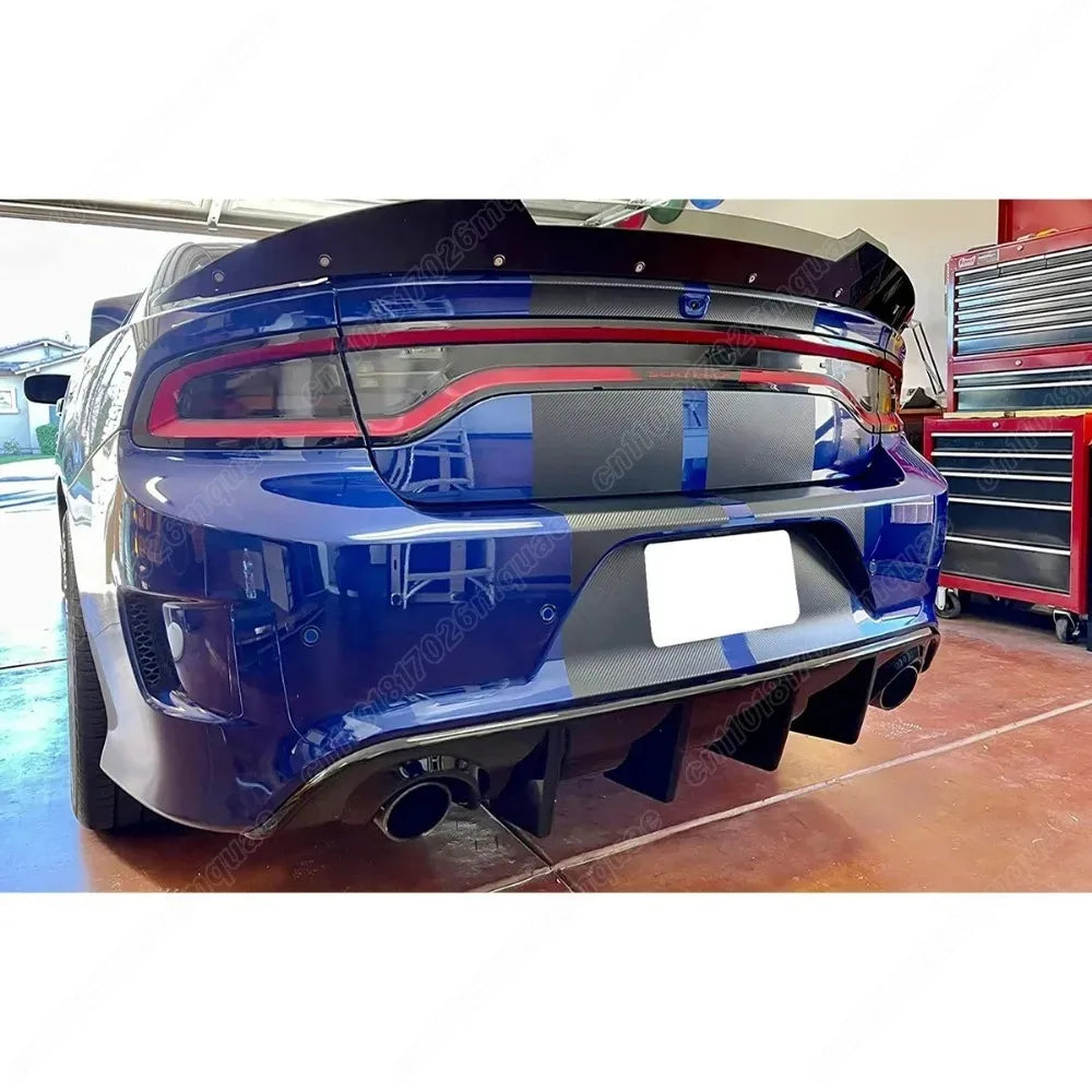 For Dodge Charger SRT/GT/RT/Scat Pack/Daytona 2015 2016 2017 2018 2019 Car Rear Bumper Spoiler Lip Exterior Accessories Body Kit sayaragear