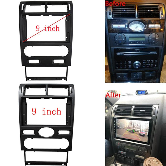 2 Din 9 Inch Car Android Radio Fascia for Ford MONDEO 3th 2004 2005 2006 2007 Special Dash Trim Kit DVD Frame Panel Refitting sayaragear