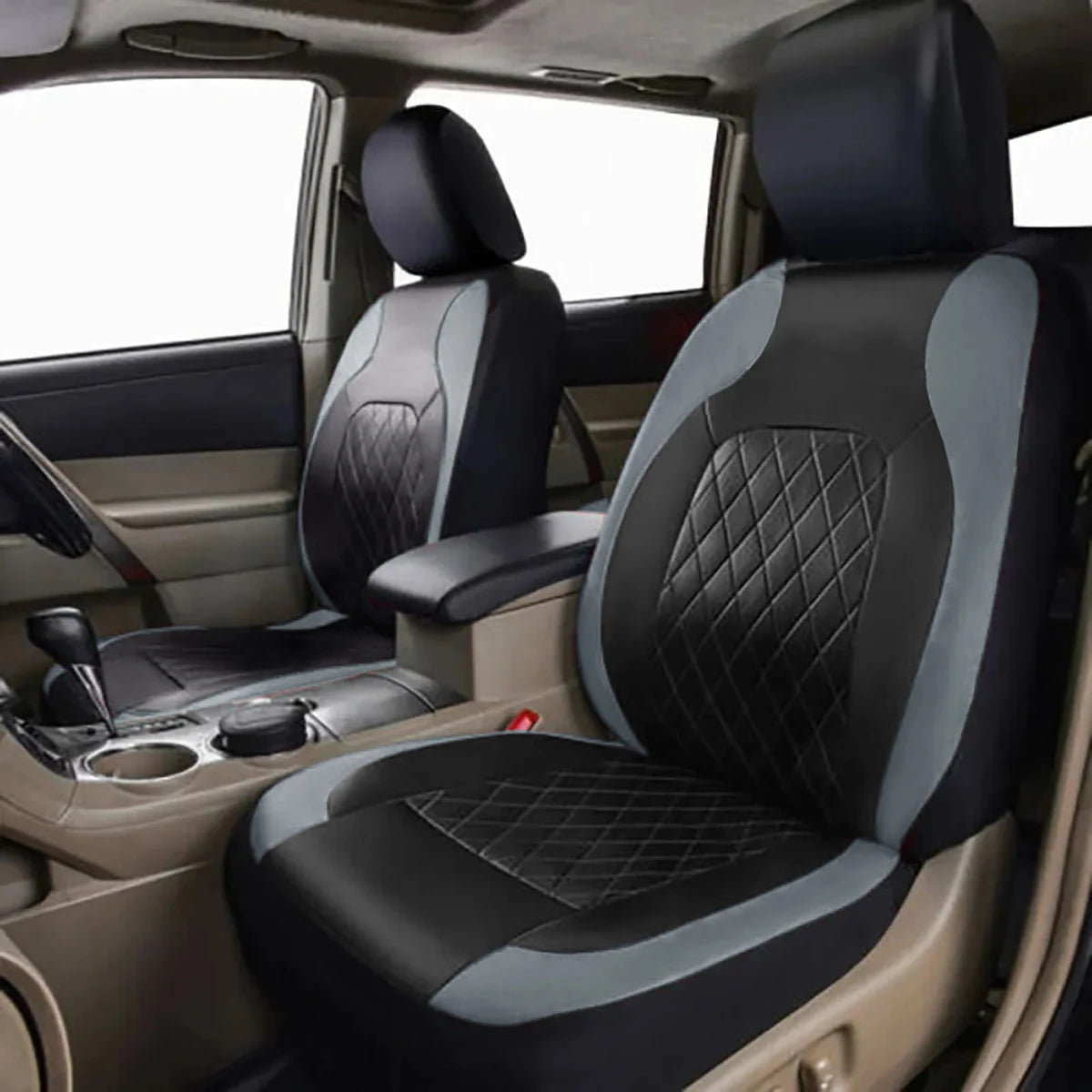 All Season Quited PU Leather Car Seat Cover Full Surrounded Seat Protector Waterproof Universal Fit Sedan Suv Pick-up Truck Seat sayaragear