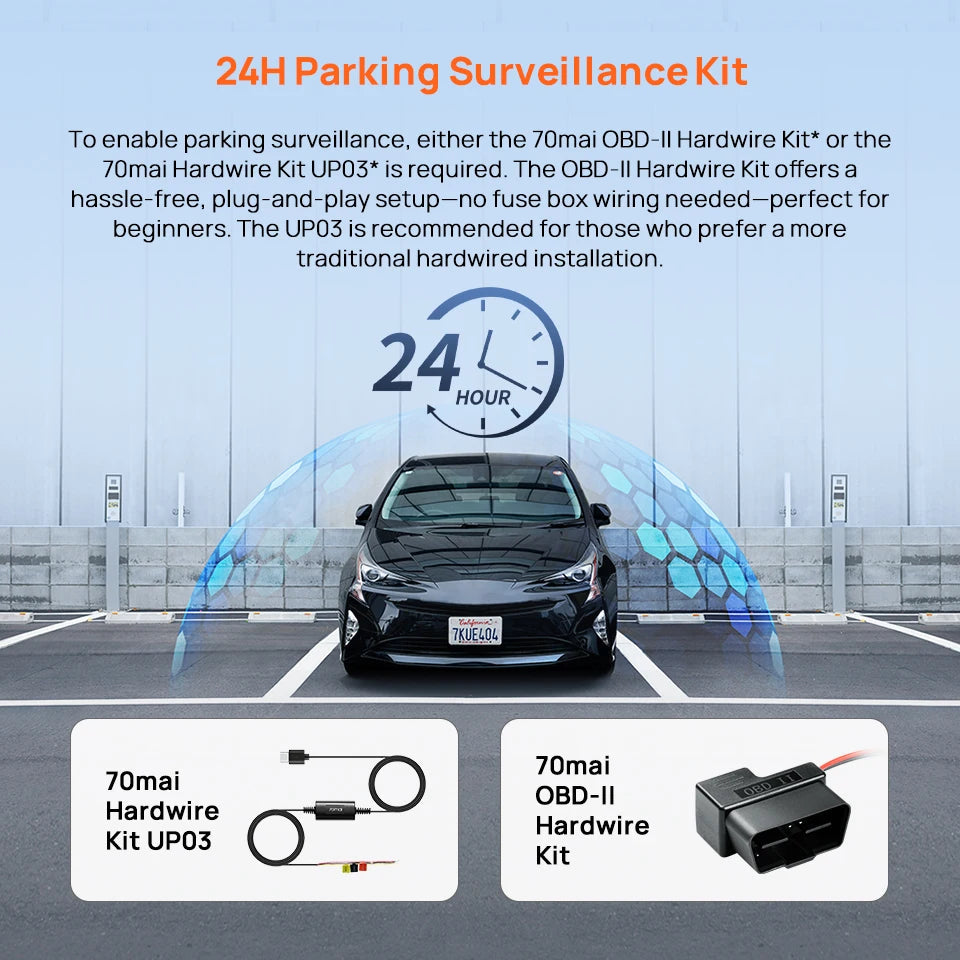 70mai Dash Cam M310 Plus 2K 1440P 143°FOV F1.55 Smart Voice Control 24H Parking Guard Night Vision 70mai M310 Plus 2K Car DVR sayaragear