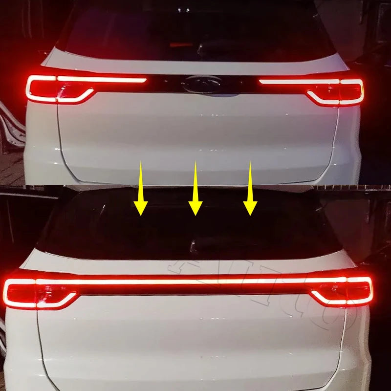 For Chery Tiggo 8 Tiggo 7 Pro Plus Through LED Rear Light Tail Light Tail Lamp Taillight Taillamp Brack Back Combination Light sayaragear