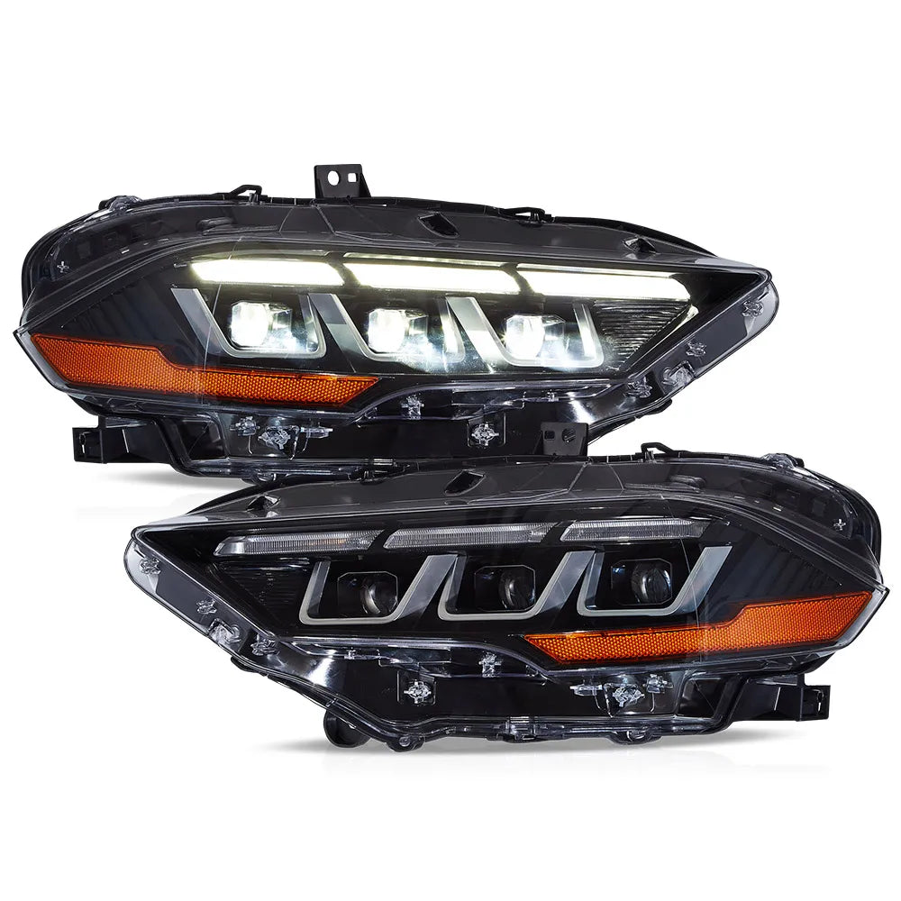 Vland 2018-2023 Mustang Headlights Full LED With S650 Style sayaragear