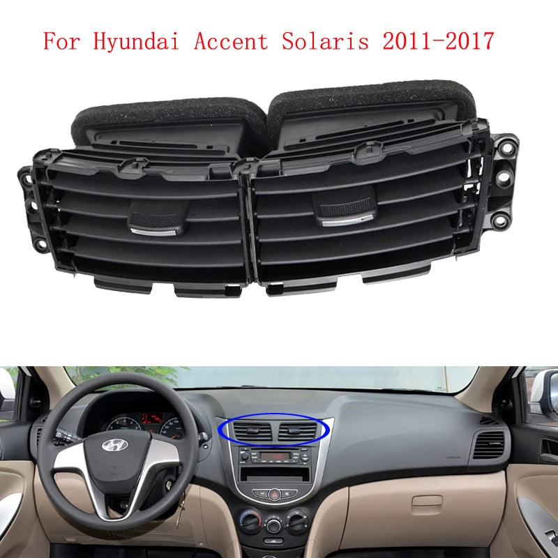 Original AC Center Air Duct Vent nozzle Air Conditioning Outlet 97410-0U0004X For Hyundai Verna Solaris Valves sayaragear