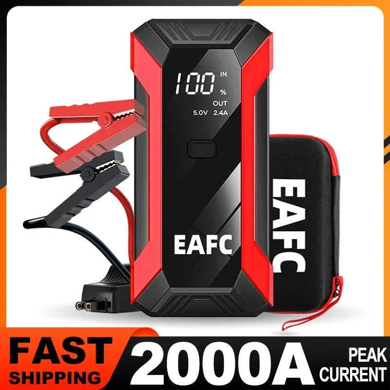 Power Bank 2000A/600A 12V Car Battery Jump Starter Portable Charger Petrol Diesel Auto Starting Device Booster Emergency Starter sayaragear
