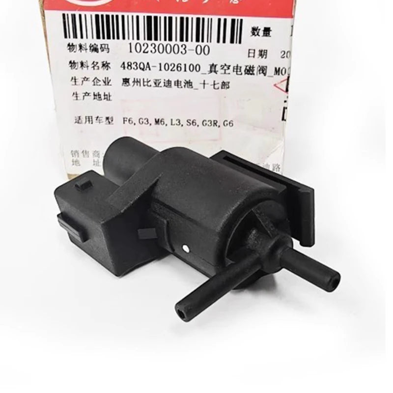 Vacuum Solenoid Valve for BYD F6 G3 M6 L3 S6 G3R G6 with 483QA Engine Air Inlet Control Exhaust Valve Accessories 483QA-1026100 - sayaragear