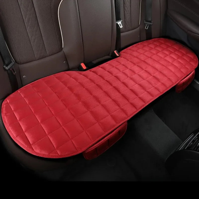 Car Seat Cover Front Rear Flocking Cloth Cushion Non Slide Winter Auto Protector Mat Pad Keep Warm Universal Fit Truck Suv Van sayaragear