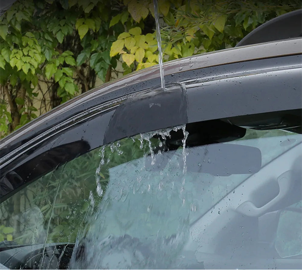 For Mitsubishi Outlander 2014-2020 Cars Accessories Window Visors Rain Sun Guard Vent Wind Deflector Weathershield Moulding Trim sayaragear