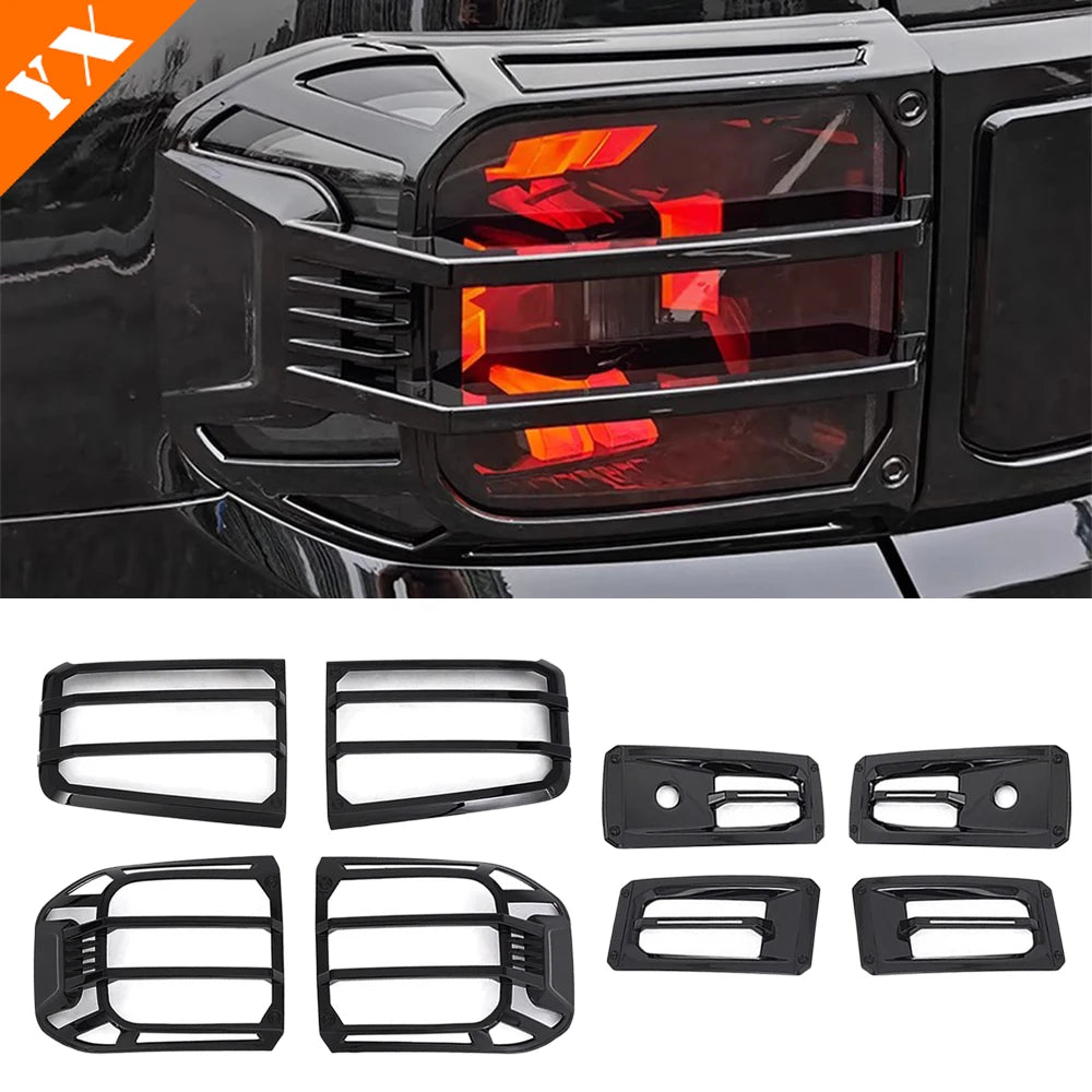 For Jetour Freedom T1 2025-2026 Car Plastic Tail Lights Cover Auto Front Rear Fog Light Frame Decoration Anti Hit/Scratch sayaragear