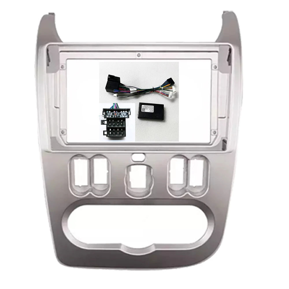 9 Inch For RENAULT Logan Sandero DACIA Duster Double din Seat Leon 2007-2013 Radio Frame Panel Fascias sayaragear