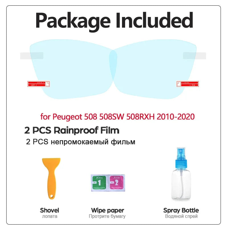 Full Cover Anti Fog Film Rainproof Rearview Mirrors for Peugeot 508 508sw 508GT RXH 2010~2020 Accessories 2012 2015 2016 2017 sayaragear