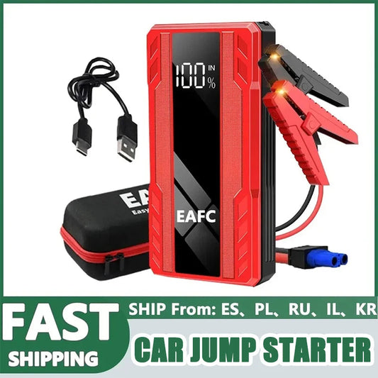 EAFC Power Bank 1000A/1200A/2000A Jump Starter Portable Charger Car Booster 12V Auto Starting Device Emergency Battery Starter sayaragear